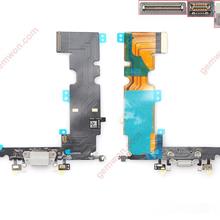 Charging Dock Port Connector with Flex Cable for iPhone 8 plus white OEM Usb Charging Port IPHONE 8 PLUS 821-01153-07