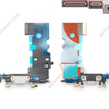 Charging Dock Port Connector with Flex Cable for iPhone 8 white OEM Usb Charging Port IPHONE 8 821-01163-05