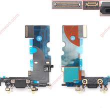 Charging Dock Port Connector with Flex Cable for iPhone 8 black OEM Usb Charging Port IPHONE 8 821-01163-05