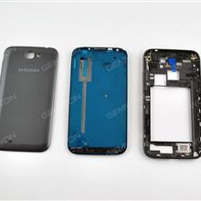 Complete (Upper Frame+Middle Frame+Battery Cover)For SAMSUNG Galaxy Note 2,BLACK Back Cover SAMSUNG N7100