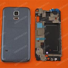 Complete (Upper Frame+Middle Frame+Battery Cover)For SAMSUNG Galaxy S5 Mini,BLACK Back Cover SAMSUNG SM-G800