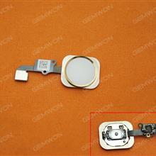 Complete Golden Home Button with Flex Ribbon Cable for iPhone 6 4.7
