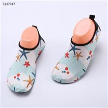 Children's Slippers Sandals Non-slip Quick-drying Men and women Baby Swim Shoes Wading Shoes Indoor Soft Beach Sandals (Size 26-27, Starfish Print) Outdoor Clothing WD-shoes