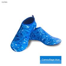 Beach shoes lightweight swimming shoes Sports barefoot skinny soft shoes Diving shoes upstream wading shoes (size 26-27 color camouflage blue) Outdoor Clothing WD-shoes