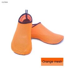 Beach Shoes Lightweight Swimming Shoes Sports Barefoot Impact Soft Shoes Diving Shoes River Breather Shoes (Size 22-23 to 32-33 Orange Mesh) Outdoor Clothing WD-shoes