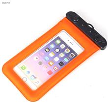 Airbag Floating Phone Waterproof Case Transparent Swim Touch Screen Waterproof Case Mobile Phone Bag Inflatable Mobile Phone Waterproof Bag, Yellow Water sports equipment WD-F009