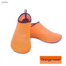 Beach Shoes Lightweight Swimming Shoes Sports Barefoot Impact Soft Shoes Diving Shoes River Breather Shoes (Size 38-39 Orange Mesh) Outdoor Clothing WD-shoes
