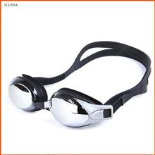 Genuine plating swimming goggles OB9300 flat waterproof adult HD unisex myopia big box swimming glasses (myopia 150 °, 200 °, 250 °, 300 °, 350 °, 400 °, 450 °, 500 ° black) Glasses OB9300-01