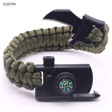 Army Green Umbrella Rope Bracelet Knife Outdoor Firecracker Multifunctional Hand Trap Camping Outdoor Adventure Adventure Bracelet Bracelet Camping & Hiking WD-br