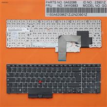 ThinkPad E520 GLOSSY FRAME BLACK(With Point stick) FR MP-10M36PO-442 Laptop Keyboard (OEM-B)