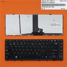 TOSHIBA Satellite M640 M645 E305 BLACK FRAME GLOSSY Backlit US V114502CS1 US PK130CL2B00 Laptop Keyboard (OEM-B)