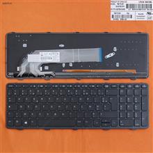 HP ProBook 450 G0 450 G1 455 G1 BLACK FRAME BLACK (Backlit,WIN8) FR N/A Laptop Keyboard (OEM-B)