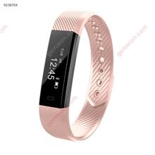 ID115 Smart Bracelet Fitness Tracker Step Counter Activity Monitor Band Vibration Wristband pink Smart Wear ID115