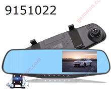 Car dvr Dual Lens Rear view Mirror Camera 4.3 inch Full HD1080P Video auto Recorder Parking Monitor Night vision Car Appliances ZD-H06