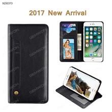 Wallet Case Leather Credit Card/Cash Holder Holster Slots Pockets Cover [Ultra Slim][Magnetic Closure Flip] [Stand] Full Protection Carrying Case for iPhone 7 Plus 5.5inch(Black) Case IPHONE 7 PLUS
