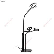 Selfie LED Ring Light with Phone Holder for Live Stream With Microphone（black） Mobile Phone Mounts & Stands ZB-001