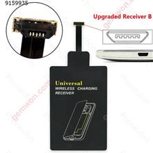 Universal Android Qi Wireless Charging Receiver Micro USB Wireless Charger Receiving Patch For MicroUSB Phones （Upgraded Receiver B） Charger & Data Cable JSQ
