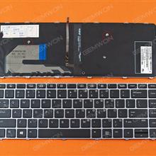 HP 840 G3 SILVER FRAME BLACK(Backlit Win8) US 9Z.NCHBQ.001 CY0BQ Laptop Keyboard (OEM-B)