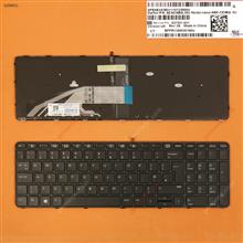 HP ProBook 450 G3 455 G3 470 G3 BLACK FRAME BLACK(Backlit,For Win8) UK 837551-031 Laptop Keyboard (OEM-A)