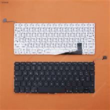 APPLE Macbook Pro A1286 BLACK (For 2008, For Backlit) IT N/A Laptop Keyboard (OEM-A)