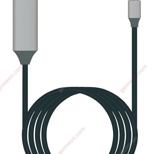 USB C to HDMI cable. Type c to HDMI. Support 4k2k 60hz HD signal (black) Charger & Data Cable TYPE C