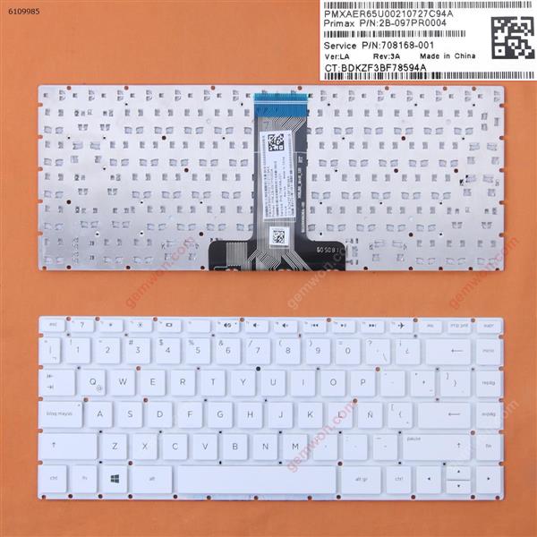 HP Pavilion 14-BS 14-BS000 14-BS100 14-BS500 White (Without FRAME,Small Enter,WIN8) LA 2B-097PR0004 Laptop Keyboard (OEM-B)