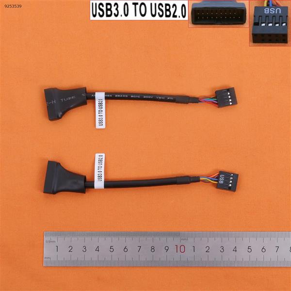 1PCS USB Cable USB2.0 9Pin To Motherboard USB3.0 20Pin Adaptor Cable Audio & Video Converter N/A