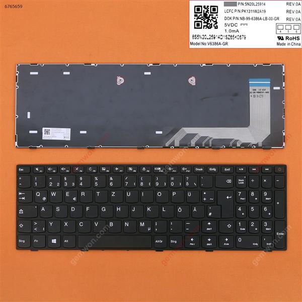 Lenovo IdeaPad 110-15ISK 110-17ACL 110-17IKB 110-17ISK BLACK FRAME BLACK (For Win8) GR 5N20L25914  PK1311W2A19  NB-99-6286A-LB-00 Laptop Keyboard (OEM-B)