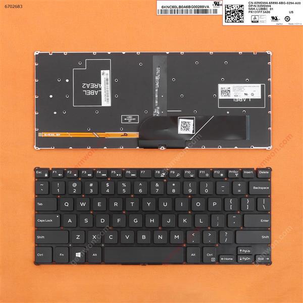 Dell Latitude 11 5175 5179 BLACK(Without FRAME, Backlit)WIN8 US 02MDW4 Laptop Keyboard (A+)