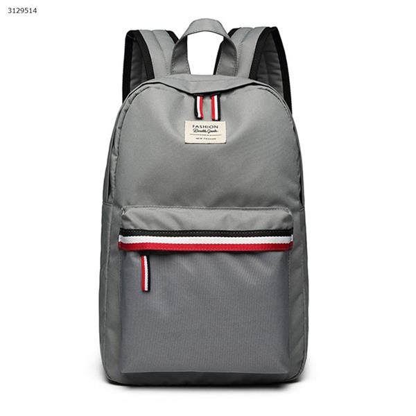 Backpack male and female student bag casual computer backpack（Gray） Outdoor backpack n/a