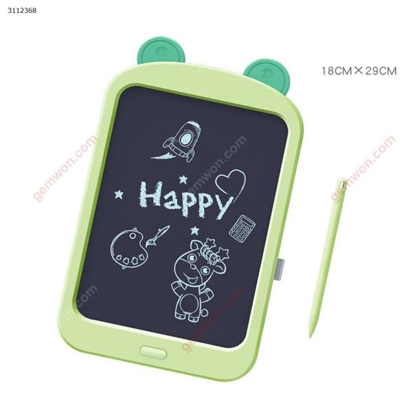 10.5 inches Intelligent writing LCD handwriting board, graffiti painting toy color board drawing board，green LCD Writing Board 10.5 inches LCD graffiti board