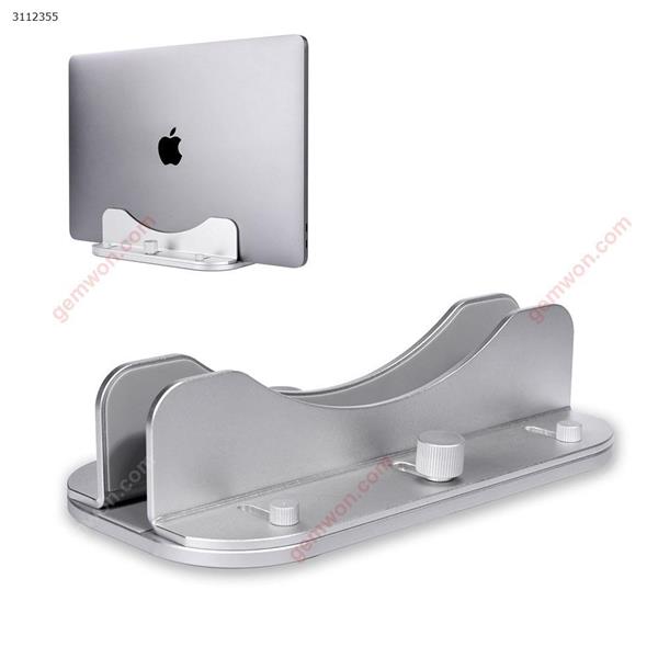 Adjustable Vertical Laptop Stand for MacBook Pro/Air, Microsoft Surface/Dell XPS/HP | Aluminum Desktop Space-saving Stand，silver Mobile Phone Mounts & Stands MR-01