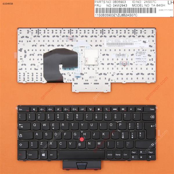 Thinkpad S230U BLACK FRAME BLACK(With Point stick,Win8 ) IT 0B35903     TA-84I0H  PK130RP1A17 Laptop Keyboard (OEM-B)