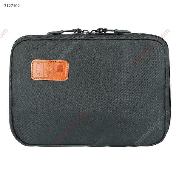 Digital storage bag portable 3C digital accessories storage bag travel storage bag（Black） Outdoor backpack n/a