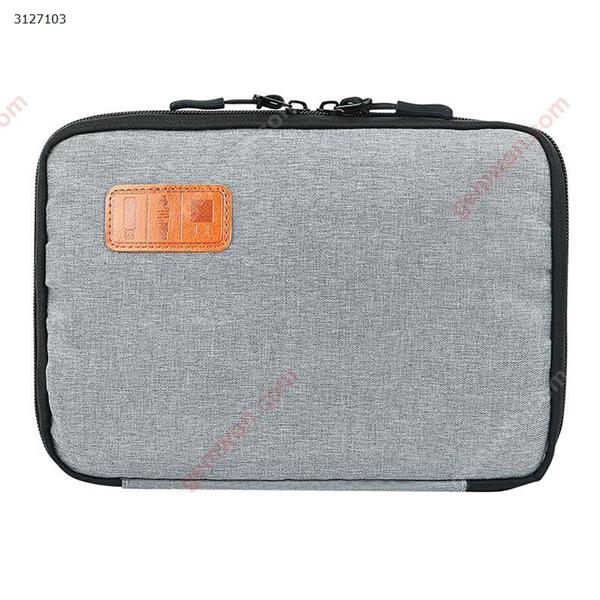 Digital storage bag portable 3C digital accessories storage bag travel storage bag（Gray） Outdoor backpack n/a