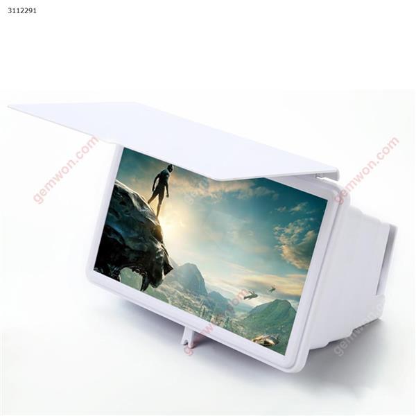 12-inch telescopic screen amplifier, anti-reflective，white Mobile Phone Mounts & Stands Telescopic amplifier