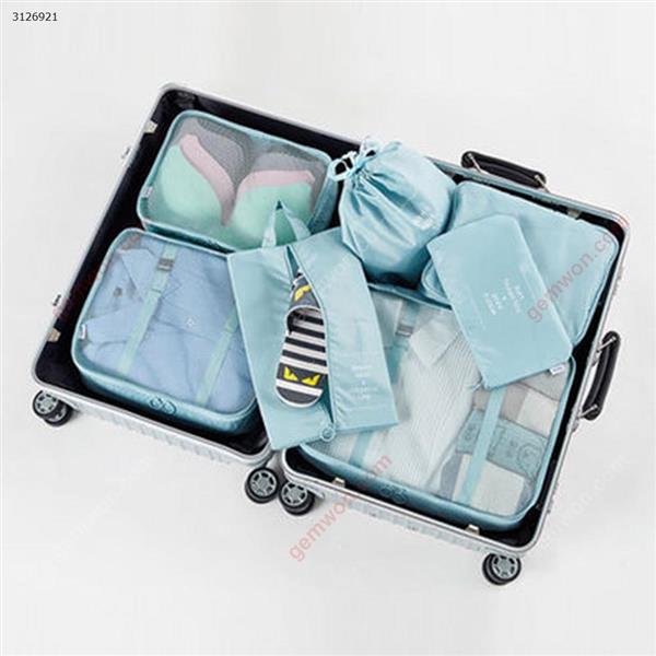 Travel storage bag luggage storage bag storage bag set multi-function travel six-piece(Deep Blue) Outdoor backpack n/a