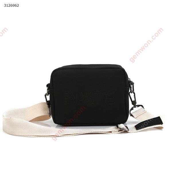 Shoulder bag female campus student bag Messenger bag art bag mini mobile phone bag(Black) Outdoor backpack n/a