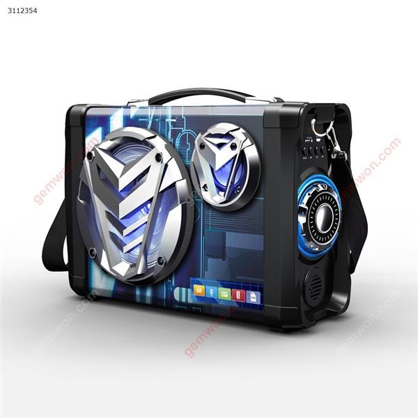 Portable mobile with backpack with stereo Bluetooth Speakers MS-158BT-D