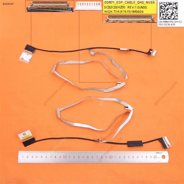 Dell Alienware 17 R4 R5 ,40pin, QHD ,ORG LCD/LED Cable DC02C00HZ00 0MWKPD