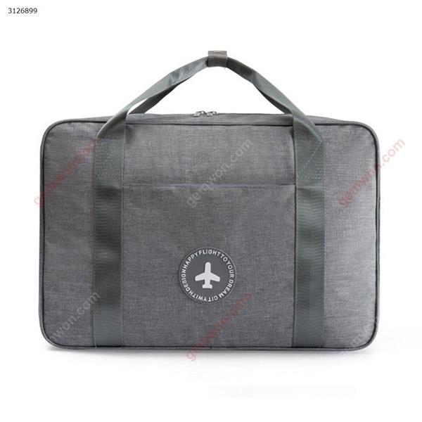 Waterproof folding storage bag travel clothing storage bag portable trolley bag(Gray) Outdoor backpack n/a