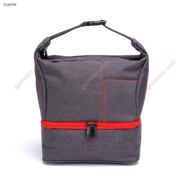 Photography package camera equipment storage bag shoulder diagonal SLR camera bag(Red) Outdoor backpack 7516