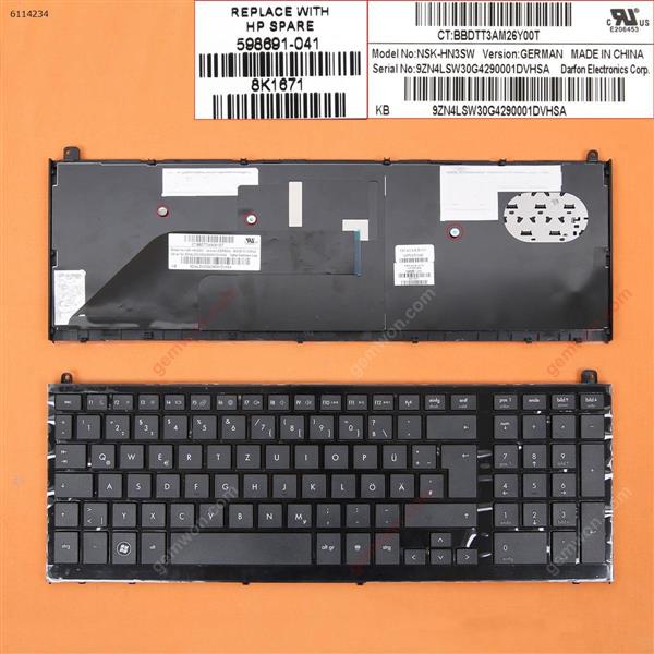 HP PROBOOK 4520S BLACK FRAME BLACK GR N/A Laptop Keyboard (OEM-B)