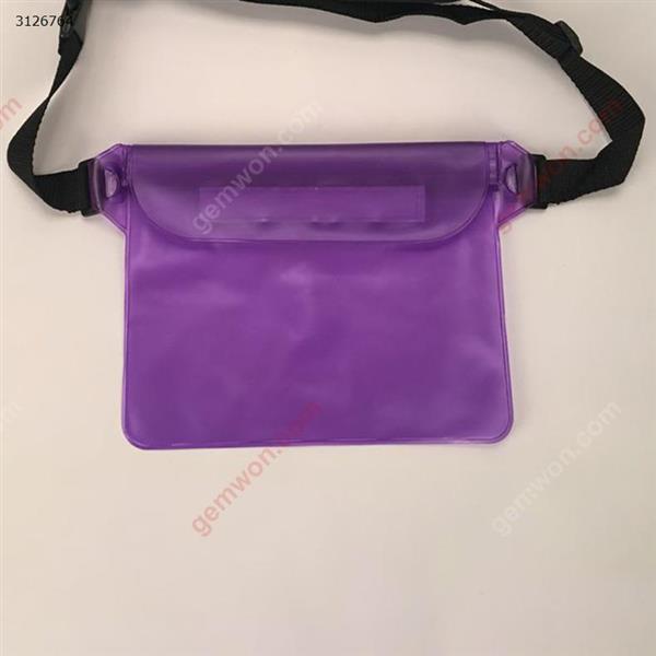 PVC waterproof pockets Outdoor swimming waterproof pockets Drifting special waterproof pockets Purple Outdoor backpack n/a