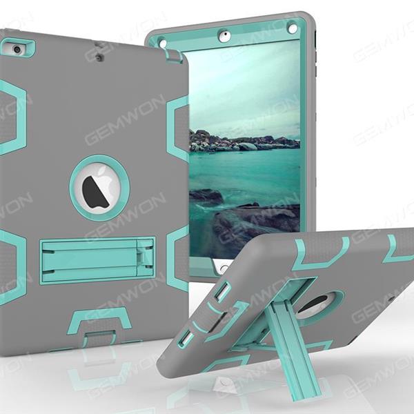 ipad mini1/2/3 armor contrast color plate protector,anti-fall Plate and shell,grey+mint green Case IPAD MINI1/2/3 ARMOR CONTRAST COLOR PLATE PROTECTOR