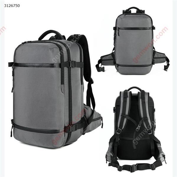 Backpack outdoor multi-function usb backpack male custom large capacity waterproof travel backpack(20 Inches Gray No pocket) Outdoor backpack 8983