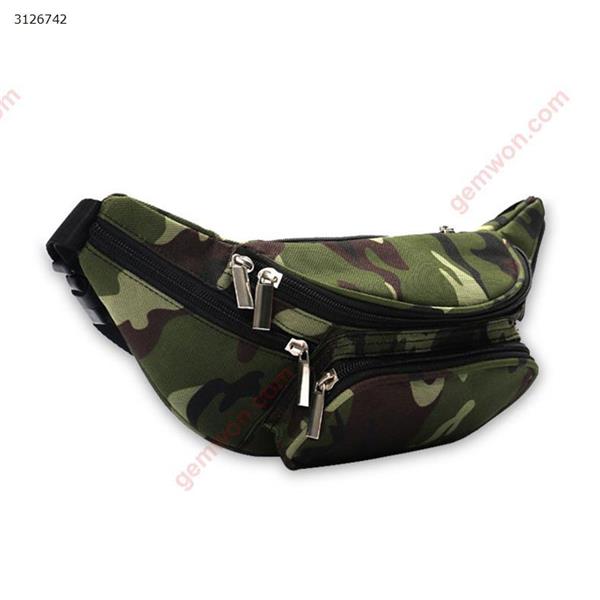One shoulder diagonal pockets casual hiking running outdoor sports pockets Camouflage Outdoor backpack n/a