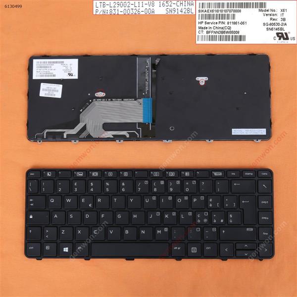 HP 430 g3 g4 440 g3 g4 446 g3   BLACK Frame BLACK(Backlit,Win8) IT N/A Laptop Keyboard (OEM-B)