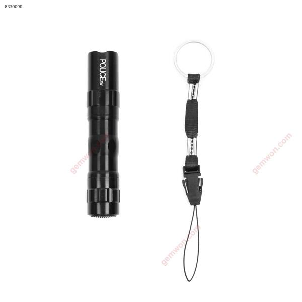 Super bright LED mini flashlight (black) Flashlight H08