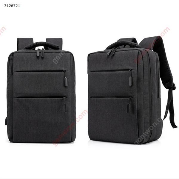 Computer bag business men and women shoulder bag nylon cloth casual handbag 15.6 notebook backpack Black Outdoor backpack WYQ003